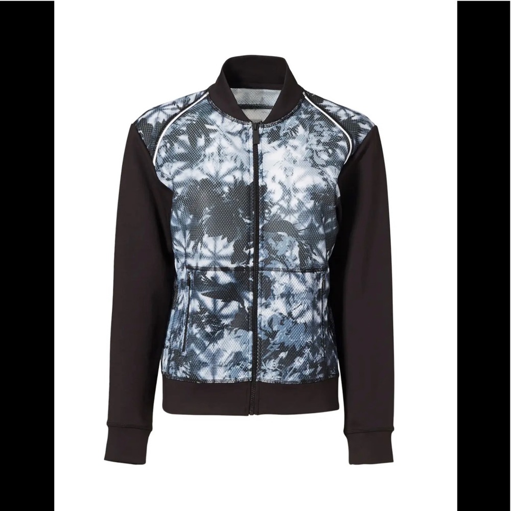 Alala Palm Shadow Mesh Bomber Neoprene Jacket - image 1